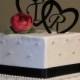 ON SALE Wedding Cake Toppers, Heart Monogram Cake Toppers, Cake Toppers for Weddings, Custom Cake Toppers