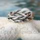 Twisted Silver Band - Sterling Silver Braided Band - Bride and Groom Wedding Band - Perfect Gift for Man or Woman