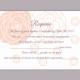 DIY Wedding RSVP Template Editable Word File Instant Download Rsvp Template Printable RSVP Cards Floral Peach Pink Rsvp Card Rose Rsvp Card