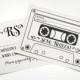 Cassette Tape Song Request Wedding RSVP Card - Printable / Digital file