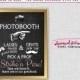Photo Booth Sign (Printable File Only) Strike A Pose! Grab A Prop! Photo Booth Guestbook Sign, Wedding Chalkboard-Style Sign Camera