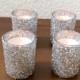 Silver Glitter Candle Holder, wedding candle holders, glitter center piece, silver candle holder, silver center piece