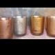 12 Rose Gold Mercury Glass Votive Candle Holders /  parties /  weddings votives centerpieces / gift /