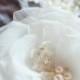 Bridal hair flower, bridal feather hair accessory, vintage wedding hair accessories, bridal  hair piece-Margo