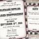 Steampunk Playbill Printable Wedding Invitation Set