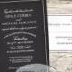 Black Dahlia Printable Wedding Invitation Set