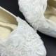 Vintage Lace  Butterfly Wedding Shoes,Bridal Ballet Shoes,Lace Flats Shoes,Women Wedding Shoes,Comfortable Bridal flats