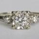 Ringtique - Vintage 14K White Gold Diamond Engagement Ring, High Quality and Just Lovely!