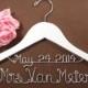 Hanger with Date & Hearts for your wedding, Personalized custom bridal hanger, brides hanger, Bridal Hanger, Wedding hanger, Bridal
