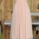 V Neck Pearl Pink Bridesmaid dress, Blush Wedding dress, Chiffon Party dress, Formal dress, Prom Dress,Woman Evening dress knee length