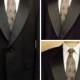 Vintage Tuxedo Mens 60s 2 Pc Tuxedo Black Silks Size 42R