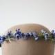 MADE TO ORDER Pretty Blue Australian Native Wax Flower Crown Halo Wreath Photoshoot Thin Simple Unique Australiana Repurposed Leather Chic