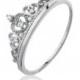 Crown ring - Princess ring - Crown rings - Bridesmaid ring -  royalty ring -  925 Sterling Silver Crown Ring