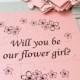 Will You Be Our Flower girl, Flower girl Puzzle , Will You Be My Flower girl, Flower girl card, Flower girl proposal puzzle, Ask Flower Girl