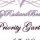 Priority Garter, Purchase of This Listing Will Get your Garter Created First, For Rush Orders.