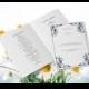 Wedding Program Templates - Editable PDF - 8.5 x 11 Navy Damask Foldover Wedding Ceremony Program - Instant Download - DIY You Print