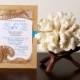 Beach Wedding Invitation and Response Card made from Wood and Paper - SAMPLE LISTING