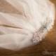 Tulle Birdcage Wedding Veil with Crystal Pin (Blusher Veil, Mini Veil, Bridal Veil, Bridal Illusion Tulle, Bird Cage Veil, Retro Veil)