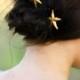 Starfish Hair Pins Gold Starfish Hair Clips  Ocean Theme Bobby Pins Hair Clip Beach Themed Hair Pin Beach Wedding  Hair Barrette