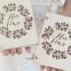 His & Hers Rustic Wood Vow Books Barn Wedding QUICK shipping available