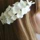 Bridal flower headpiece, Wedding flower comb, Bridal flower comb, Bridal hair flower, hydrangea hair, Bridal hair accessory, Decorative comb