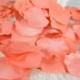 200 Coral Bulk Petals, Artifical Rose Petals, Coral Wedding Decoation Bridal Shower Decoration, Flower Girl Petals Table Scatter