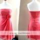 Sales!  Watermelon Bridesmaid Dress/ Cocktail Dress/ Wedding Party Dress
