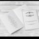 Wedding Program Templates - Editable PDF - 8.5 x 11 Printable Black Vintage Filigree Foldover Wedding Ceremony Program - DIY You Print