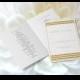 Wedding Program Templates - Editable PDF - 8.5 x 11 Gold Wave Chevron Foldover Wedding Ceremony Program - Instant Download - DIY You Print