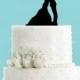 Military Couple Acrylic Wedding Cake Topper (Long Dress)