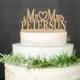Last Name Topper Personalized Wood Cake Topper Custom Wedding Topper Mr and Mrs Wedding Topper Outdoor Wedding