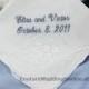 Something Blue Handkerchief for Bride Gift Personalized