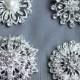 4 Rhinestone Brooch Pinback Pearl Crystal Flower Hair Comb Tiara Shoe Clip Wedding Bouquet Brooch Cake Decoration BR117