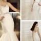 Fit and Flare Sweetheart Lace Appliques Wedding Dresses