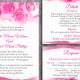 DIY Watercolor Wedding Invitation Template Set Editable Word File Download Printable Pink Invitation Peonies Invitation Rose Invitation