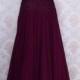 Dark purple alluring thread work and georgette embellished gown