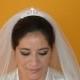 Bridal veil, traditional veil, tulle veil, crown veil, bridal crown, 2 -Tiers,cathedral veil