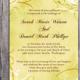 DIY Rustic Wedding Invitation Template Editable Word File Instant Download Printable Yellow Wedding Invitation Vintage Gold Invitation