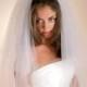 Bridal Veil, Beaded Two Tier Veil, Wedding Veil, Pearl Beaded Veiling, Bridal Headpiece, Style No. 4118