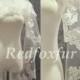 1T Lace Edge Veil Handmade stick drill Alencon lace 1.5m Veil Bridal Veil Ivory Wedding dress veil Wedding Accessories No comb