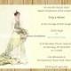 DIY Digital Printable A5 Vintage Wedding Invitation Template – Instant Download – Downloadable - Microsoft Word Format