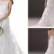 Romantic Illusion Bateau Neckline A-line Lace V-back Wedding Dresses