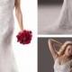 Lace Sheath V-neck and V-back Embroidered Wedding Dresses with Beaded Straps