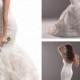 Fit and Flare Ruched Sweetheart Wedding Dresses with Rosette Skirt
