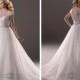 Cap Sleeves Sheer Neckline Sequin Ball Gown Wedding Dresses with Beaded Belt