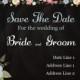 50 Wedding Save the Date Magnet