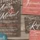 Rustic Wedding Invitations - Chevron Wood, Coral, Save The Date, Invitation Kit, Thank You Card, Postcard, Printable