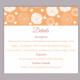 DIY Wedding Details Card Template Editable Word File Download Printable Details Card Rose Orange Details Card Floral Information Cards