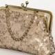 Sequin gold bag clutch, metallic purse, Bridesmaids Clutch, Wedding clutch, Formal clutch, Party purse, BagNoir clutch