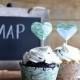 Vintage Map Cupcake Wrappers, perfect for your adventure!